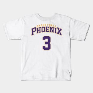 Phoenix Basketball - Player Number 3 Kids T-Shirt